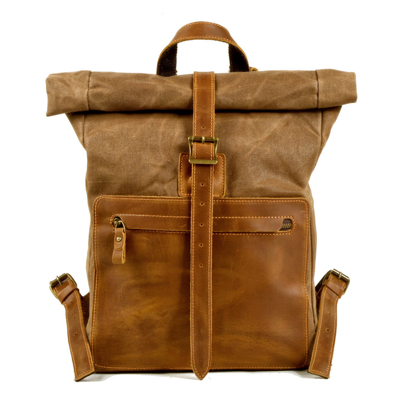 Nueva mochila de lona encerada - Canvas Backpack Casual reseña y precio