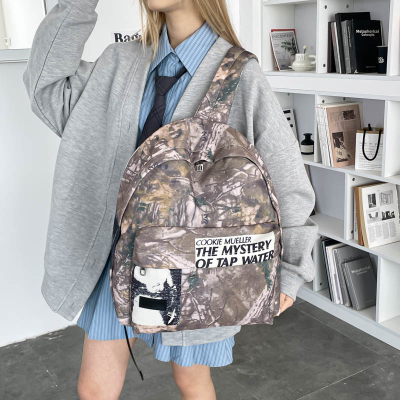 Mochila de lona con patrón de  - Canvas Backpack Casual reseña y precio