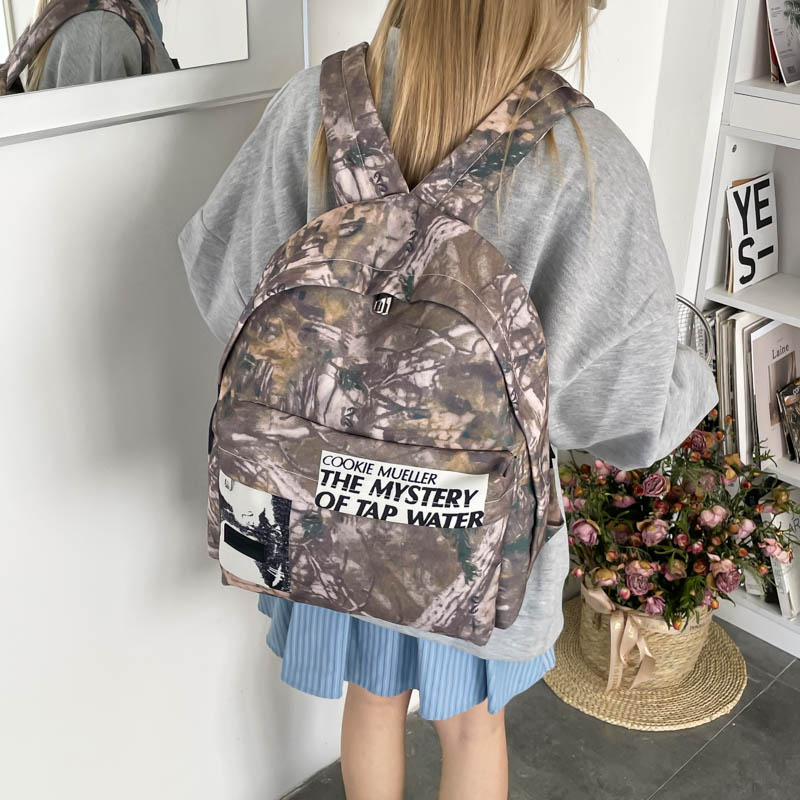 Mochila de lona con patrón de  - Canvas Backpack Casual reseña y precio
